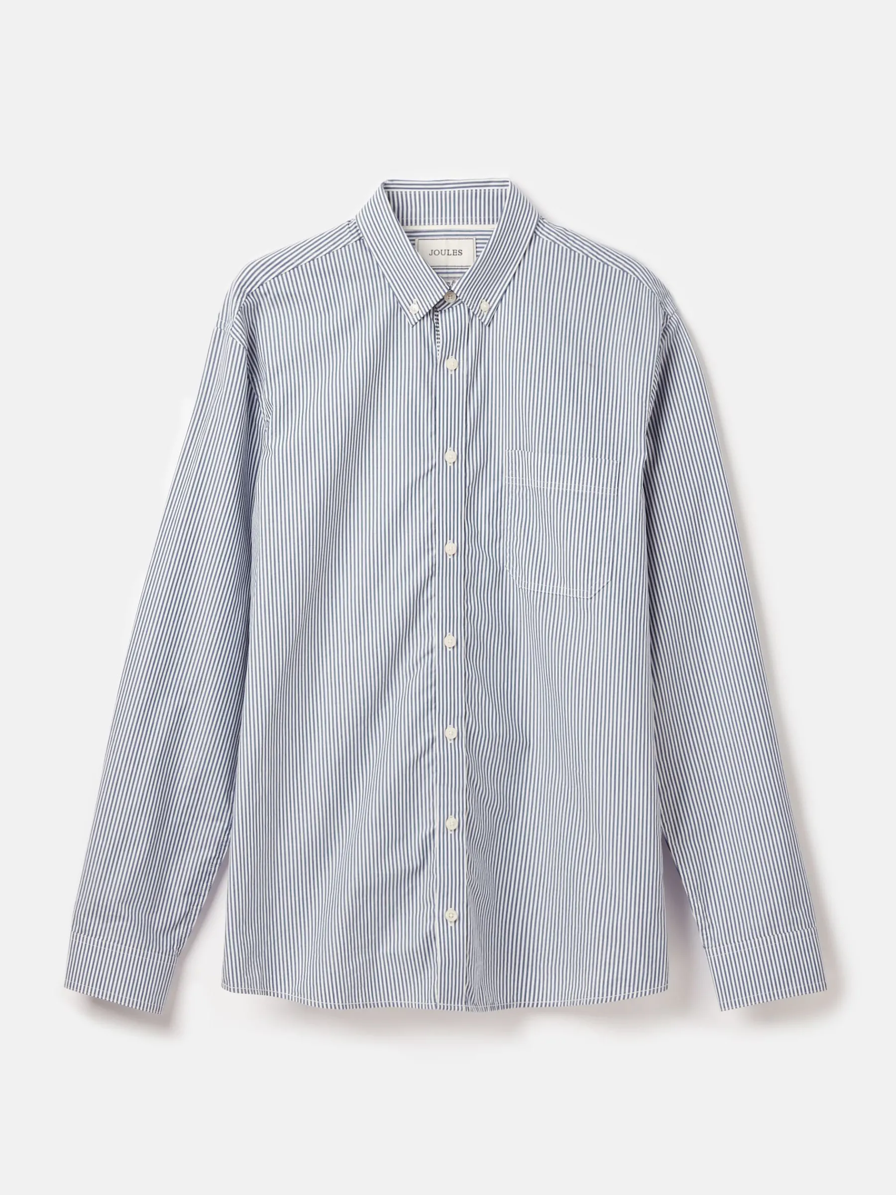 Abbott Blue Pinstriped Cotton Poplin Shirt<Joules Sale