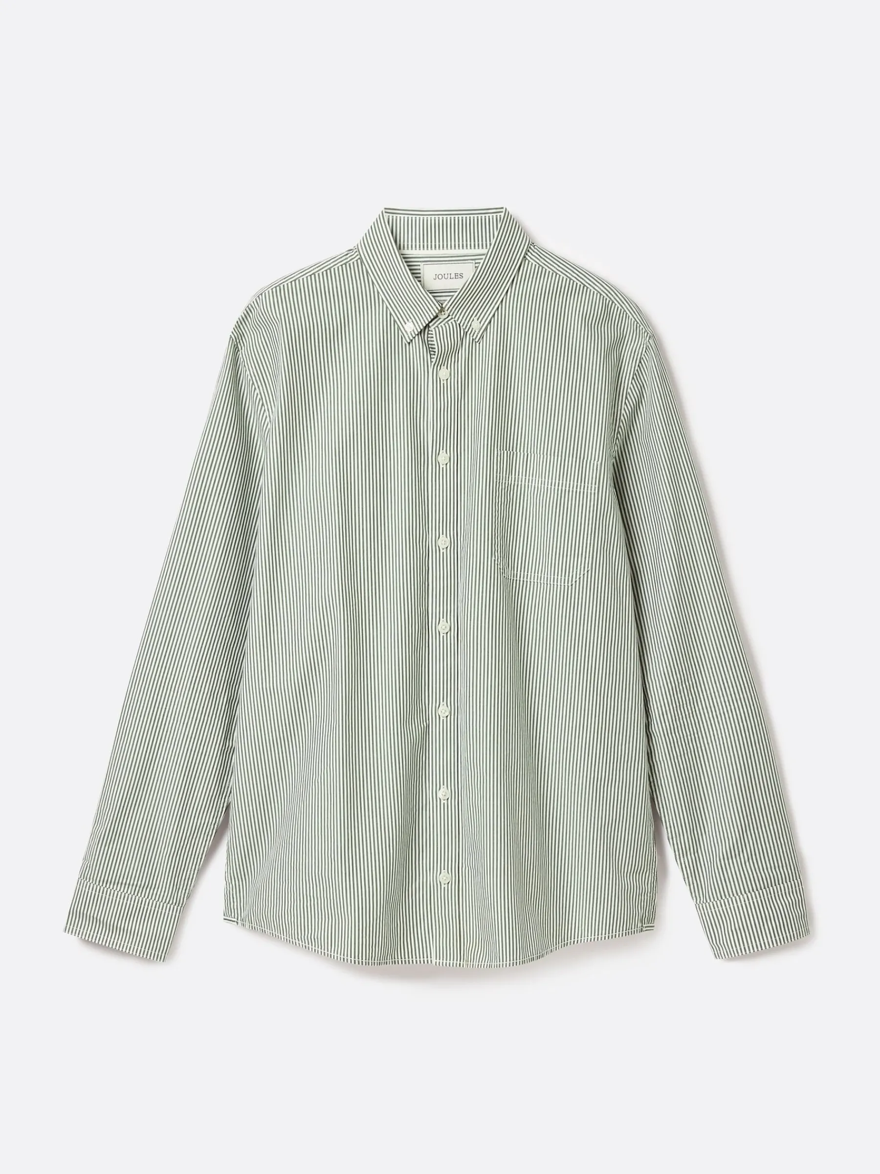 Abbott Green Pinstriped Cotton Poplin Shirt<Joules Discount