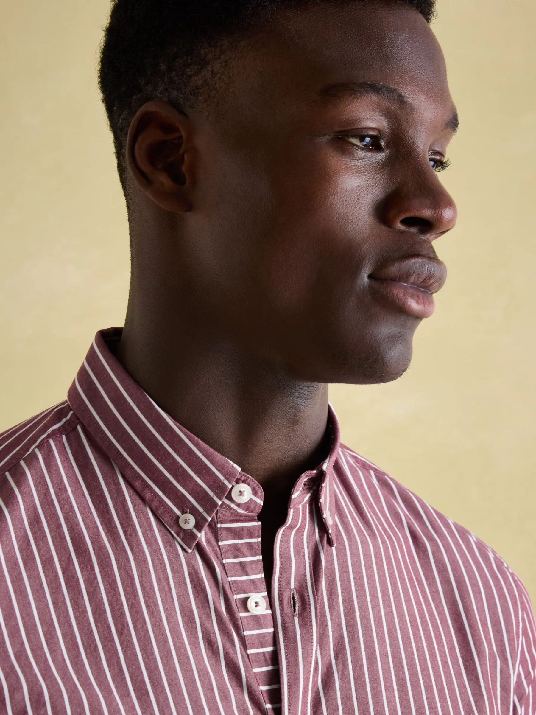Abbott Red Striped Cotton Poplin Shirt<Joules Online