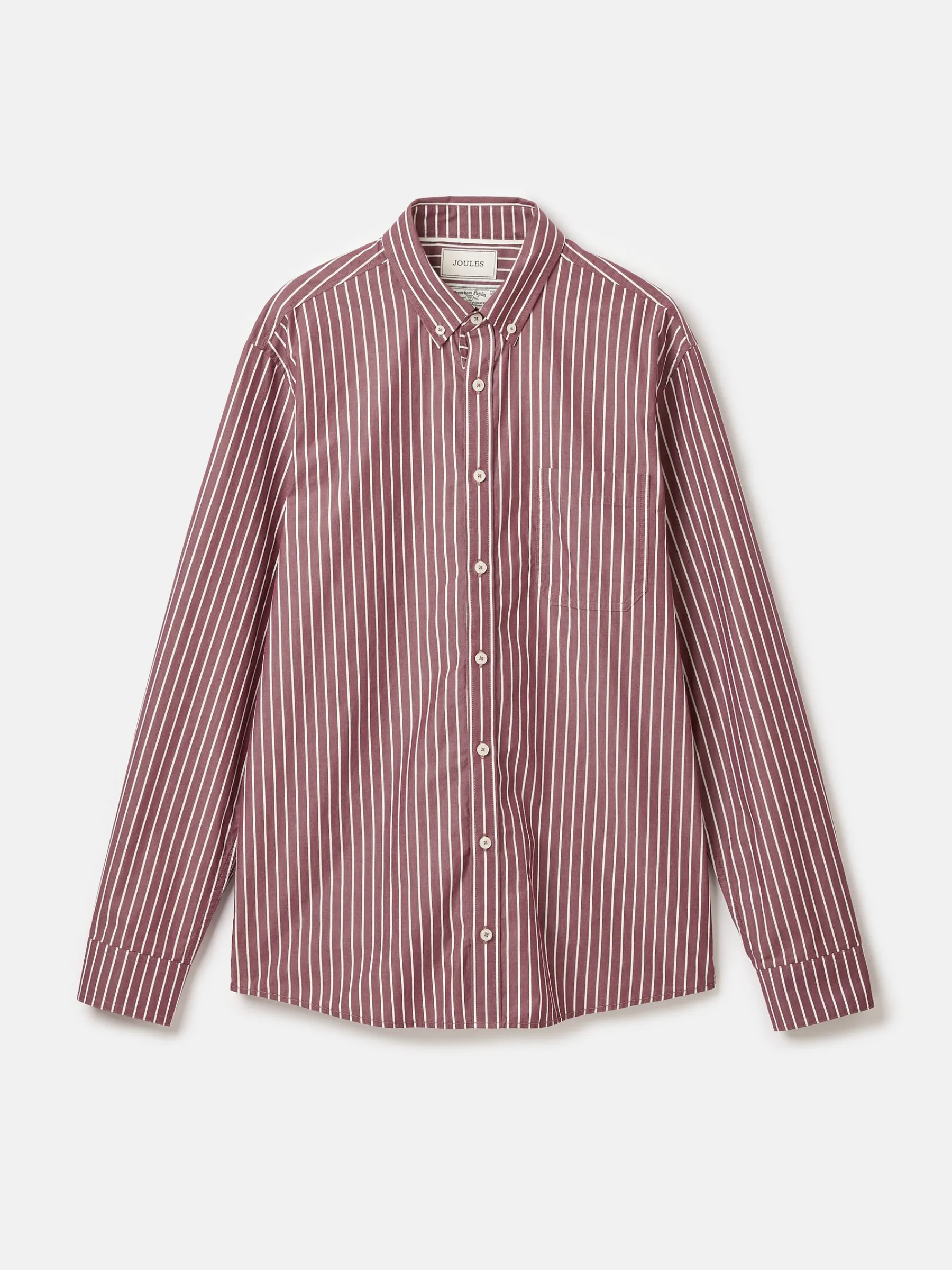 Abbott Red Striped Cotton Poplin Shirt<Joules Online
