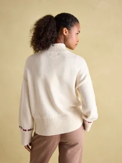 Abigail High Neck Intarsia Ski Jumper<Joules New