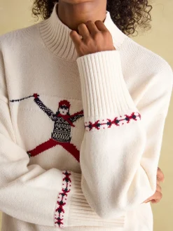 Abigail High Neck Intarsia Ski Jumper<Joules New