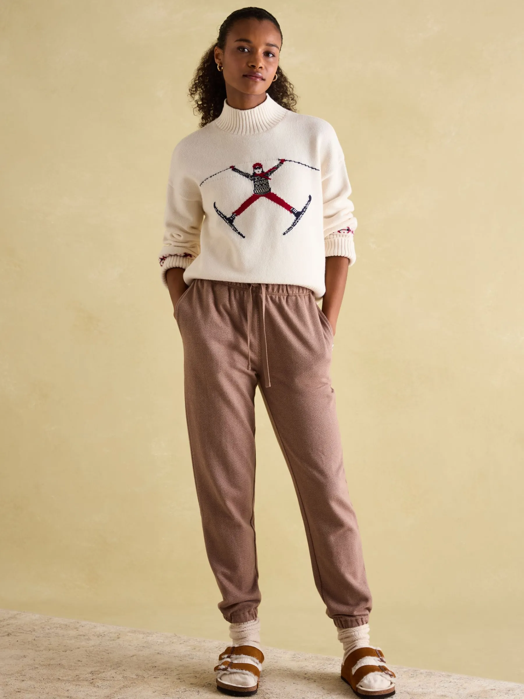 Abigail High Neck Intarsia Ski Jumper<Joules New