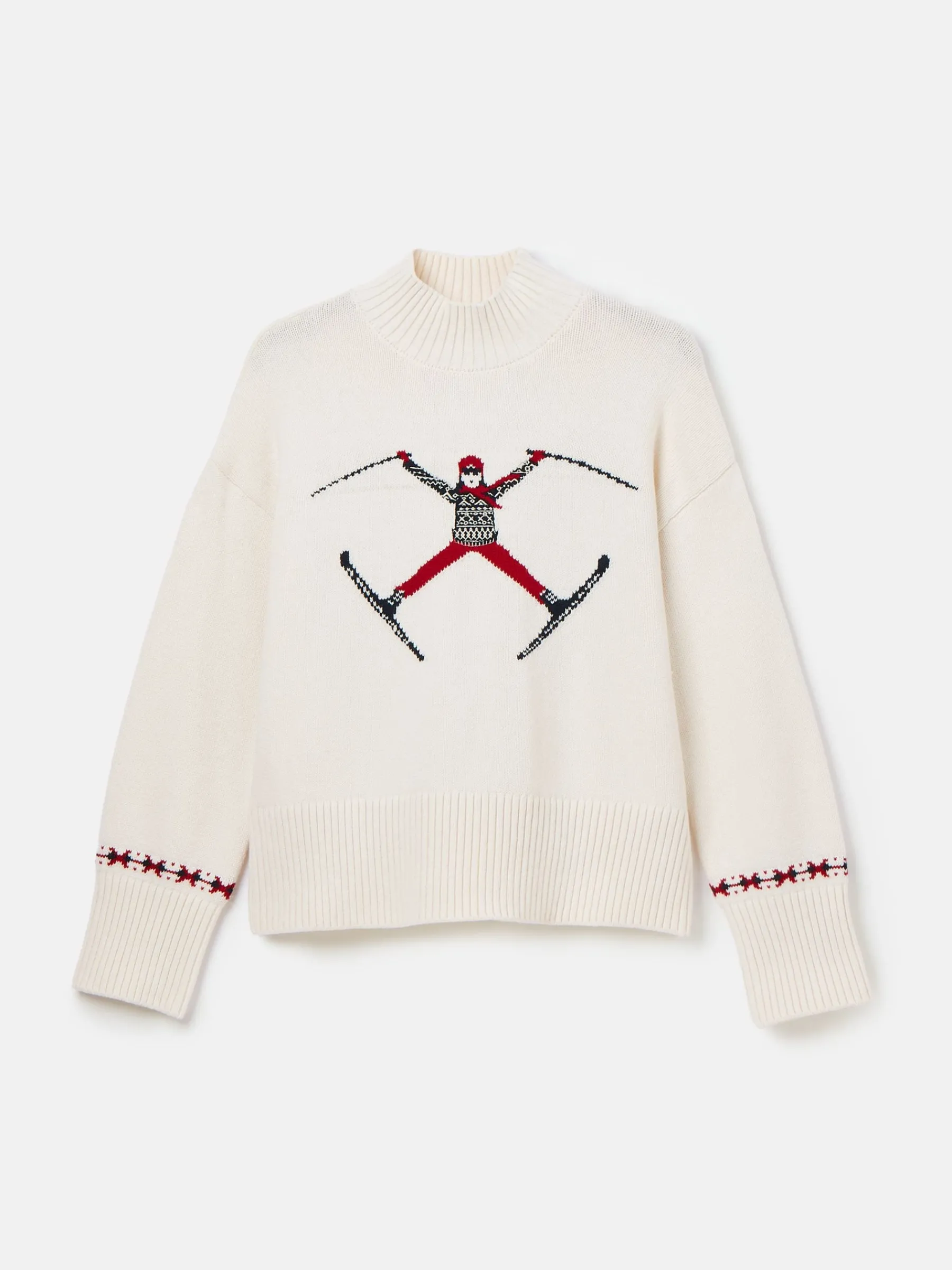 Abigail High Neck Intarsia Ski Jumper<Joules New