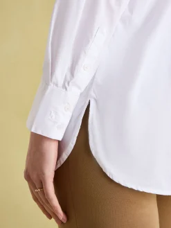Adeline Pleated Tuxedo-Style Shirt<Joules New