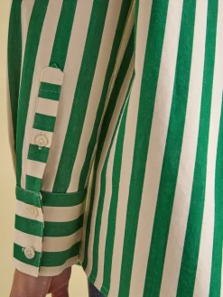 Amilla Green & Cream Stripe Shirt<Joules Best