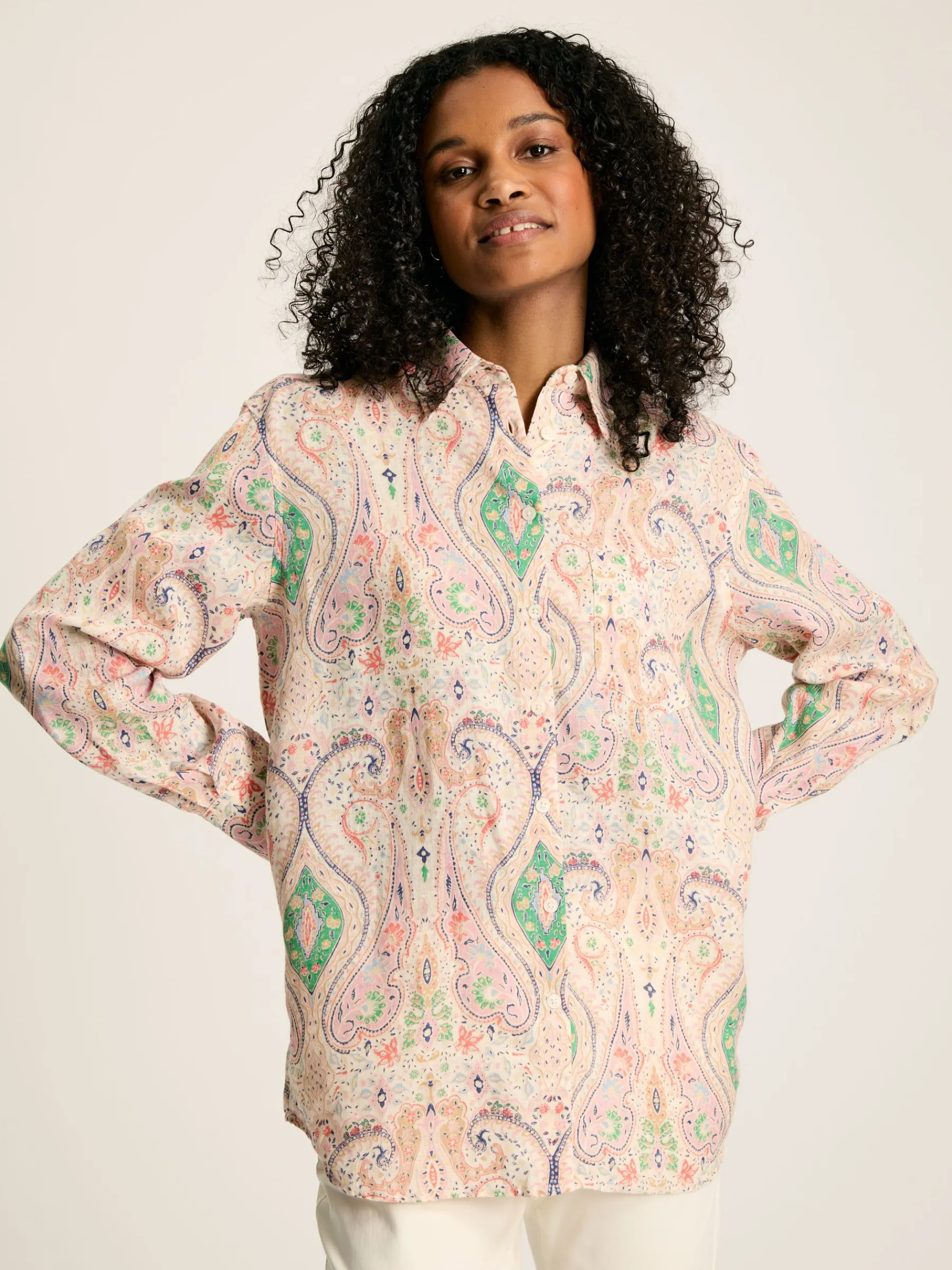 Amilla 100% Linen Shirt<Joules Clearance