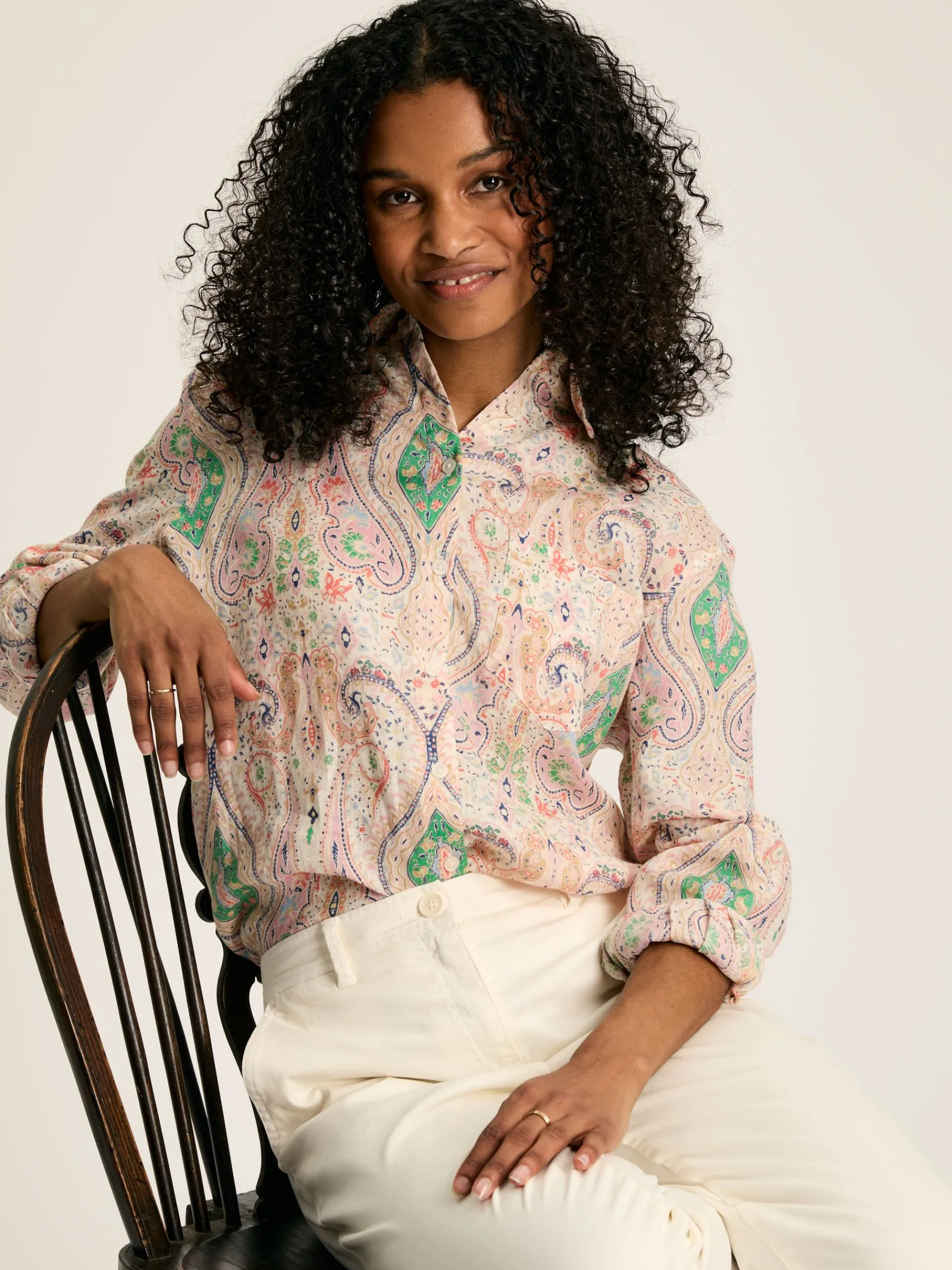 Amilla 100% Linen Shirt<Joules Clearance