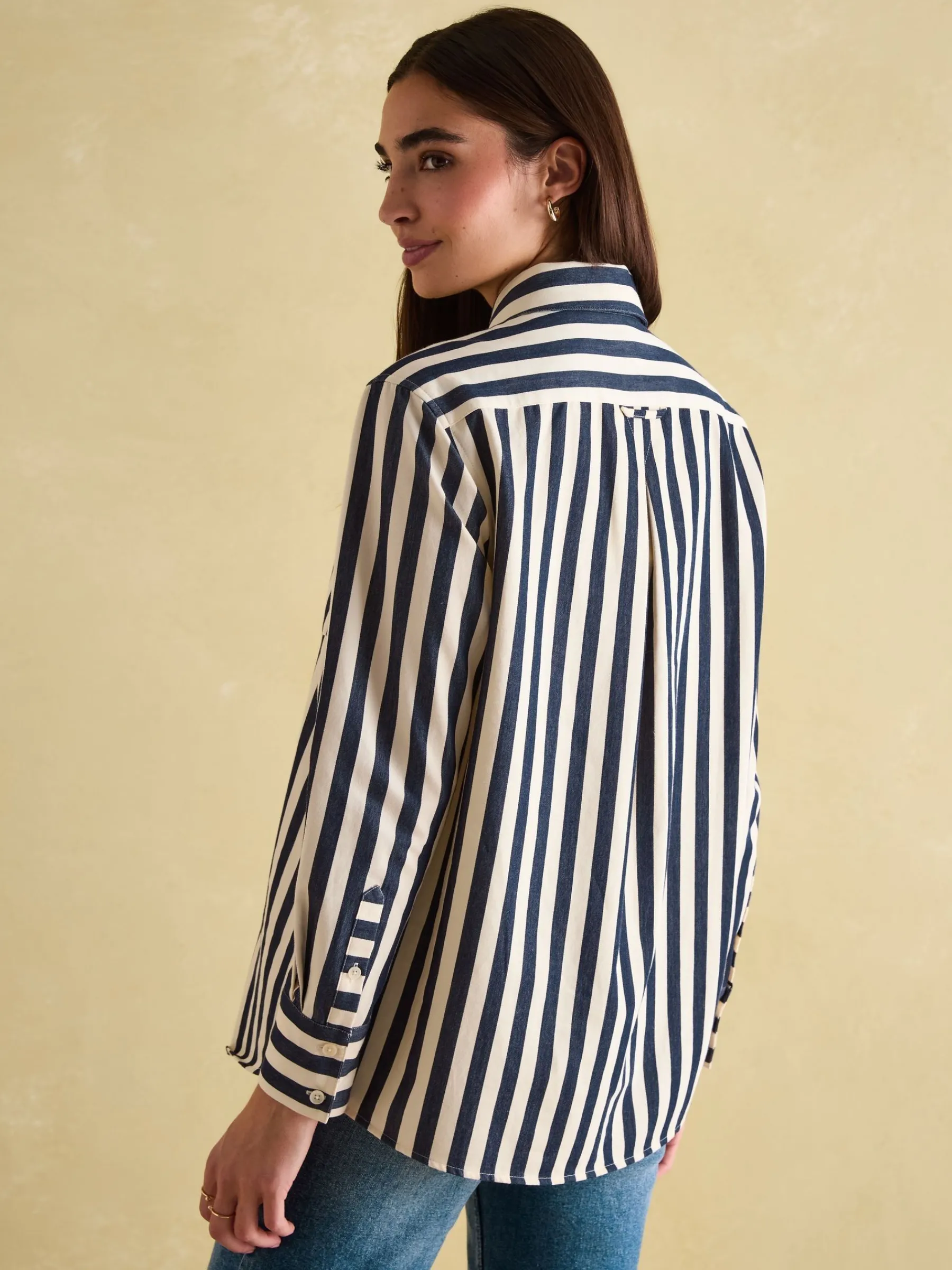 Amilla Navy & Cream Stripe Shirt<Joules New