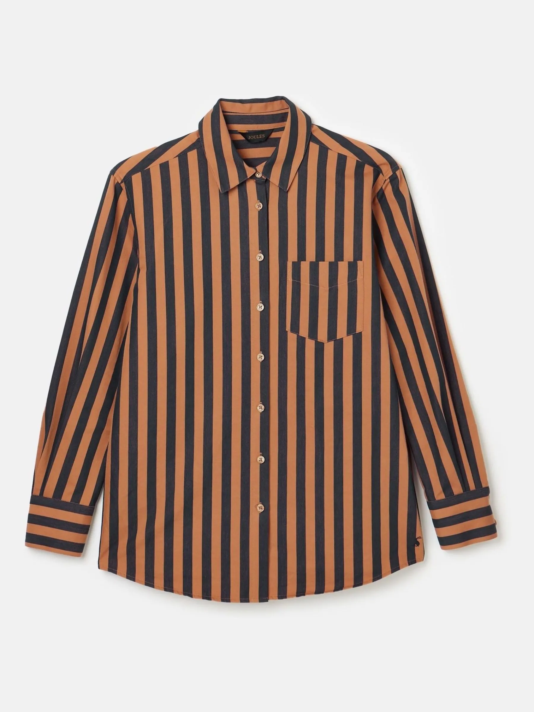 Amilla Navy & Tan Stripe Shirt<Joules Outlet