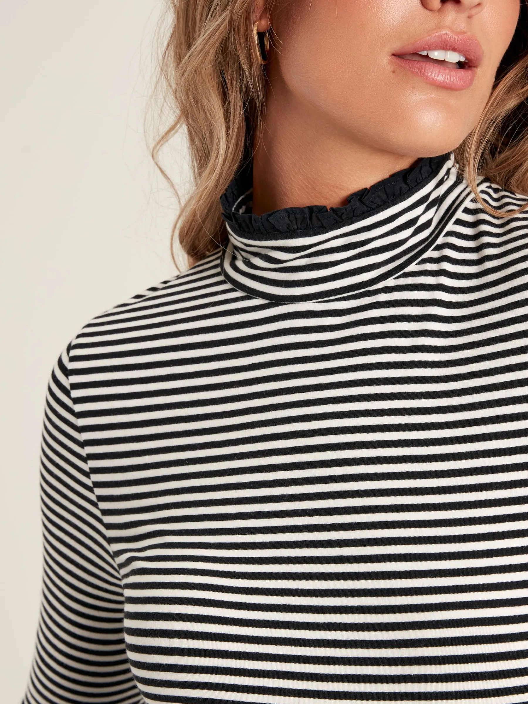 Amy Long Sleeve High Neck Jersey Top<Joules Online