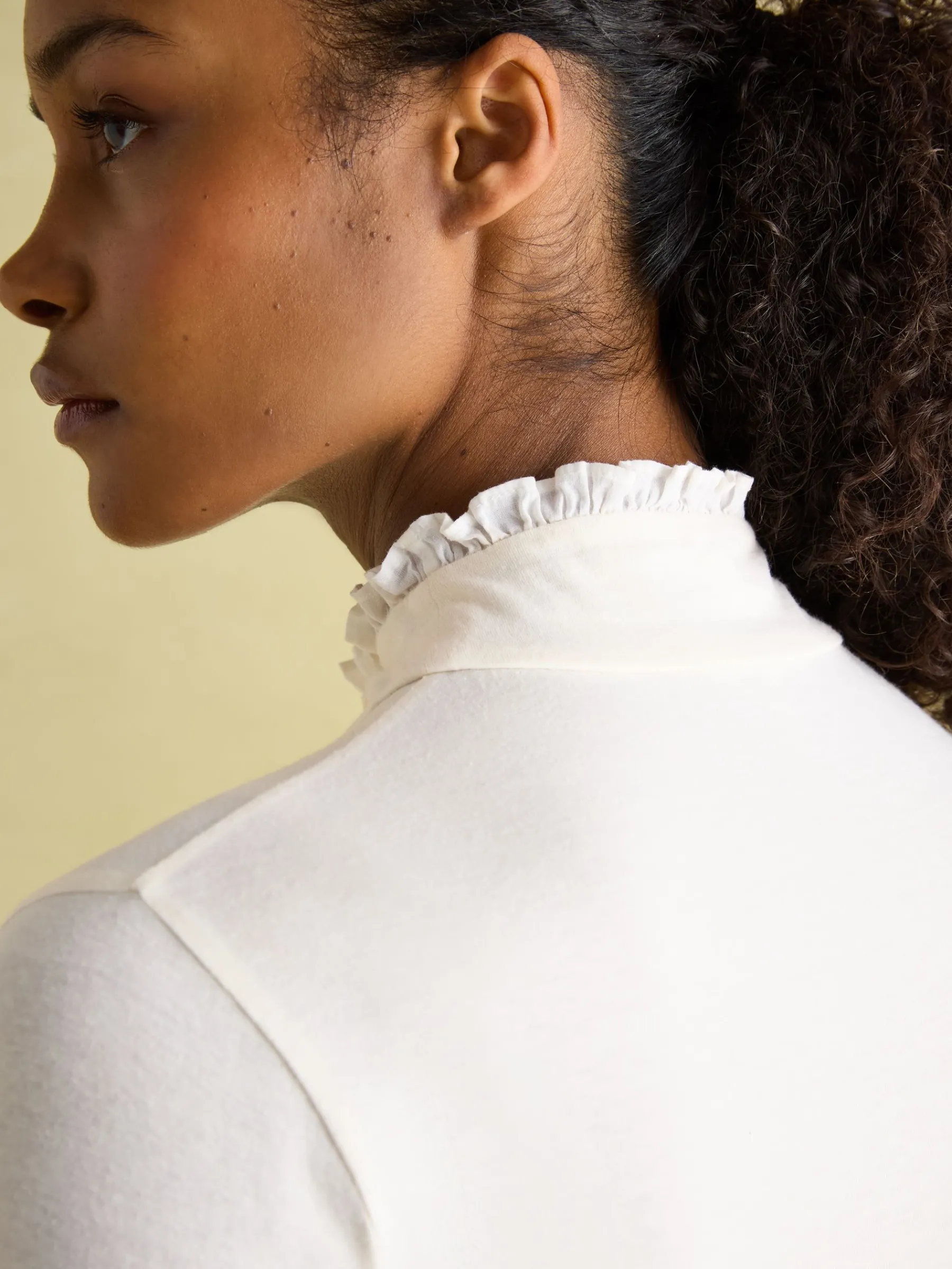 Amy Long Sleeve High Neck Jersey Top<Joules Hot