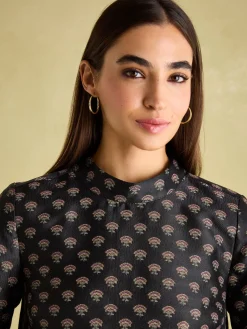 Annalise Jacquard A-Line Dress<Joules Best