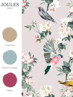 Antique Creme Handford Garden Birds 10M Wallpaper<Joules Sale