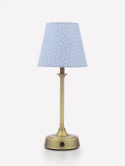 Apsley Blue Print Rechargable LED Lamp<Joules Hot