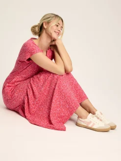 Ariana Jersey Tiered Dress<Joules Outlet