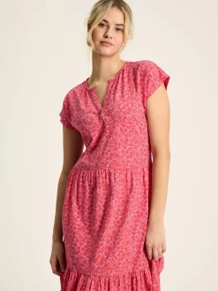 Ariana Jersey Tiered Dress<Joules Outlet