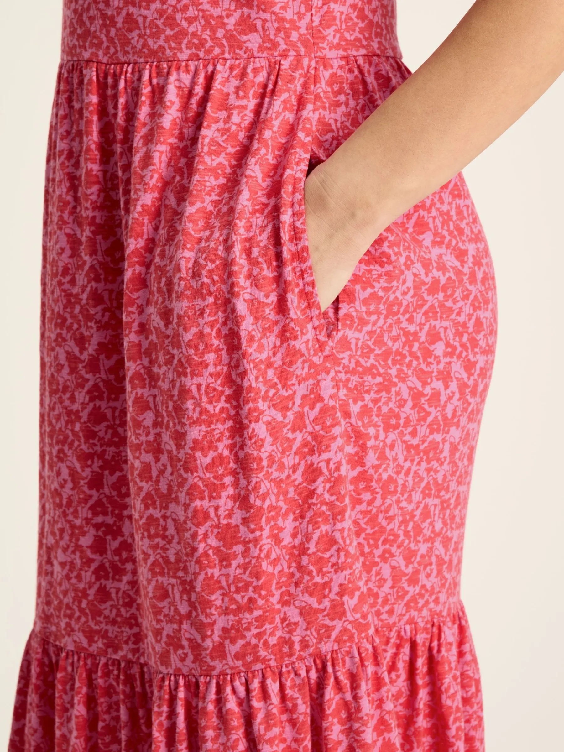 Ariana Jersey Tiered Dress<Joules Outlet