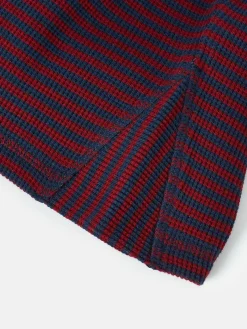Arthur Berry Red & Navy Stripe Henley Top<Joules Clearance