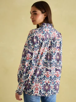 Auretta Frill Neck Blouse<Joules Sale