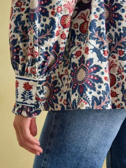 Auretta Frill Neck Blouse<Joules Sale