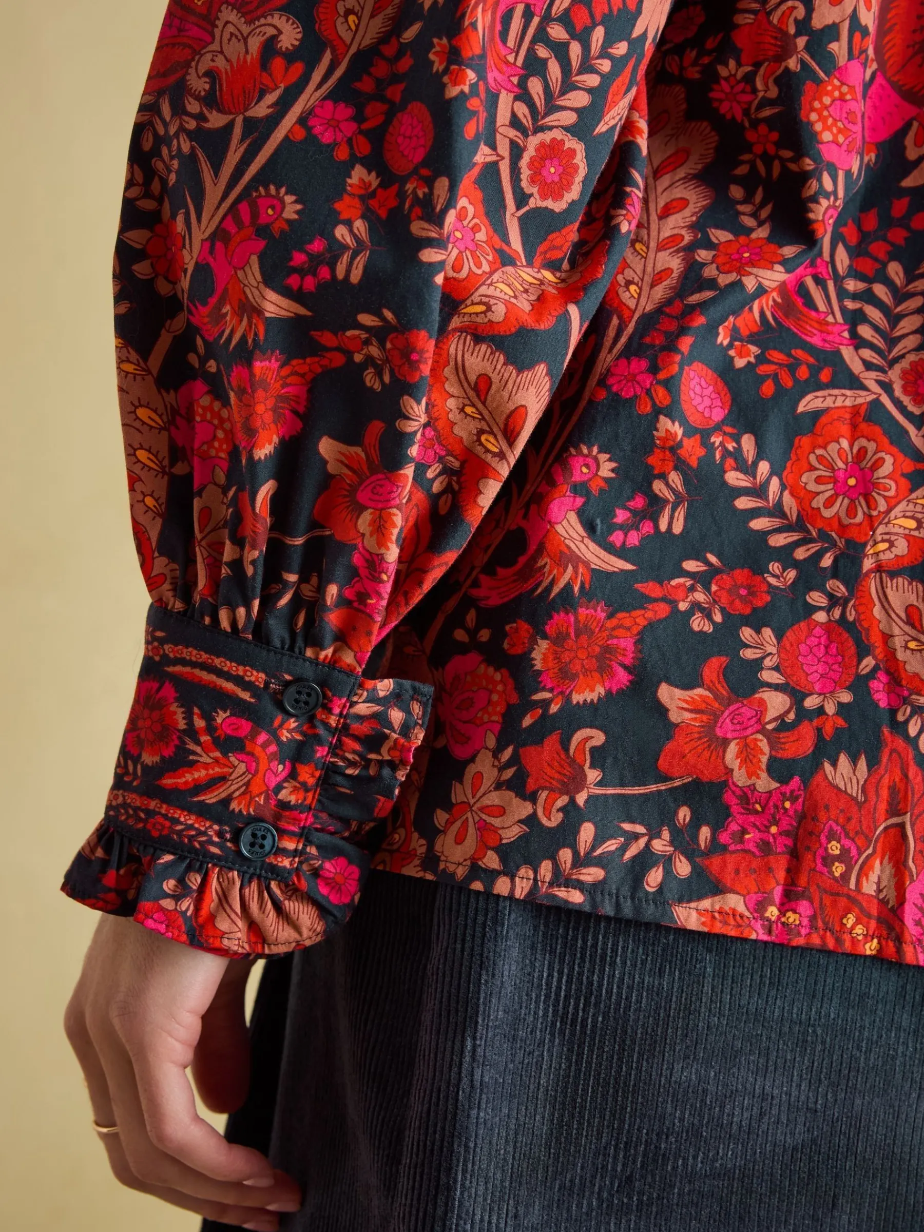Auretta Frill Neck Blouse<Joules Clearance