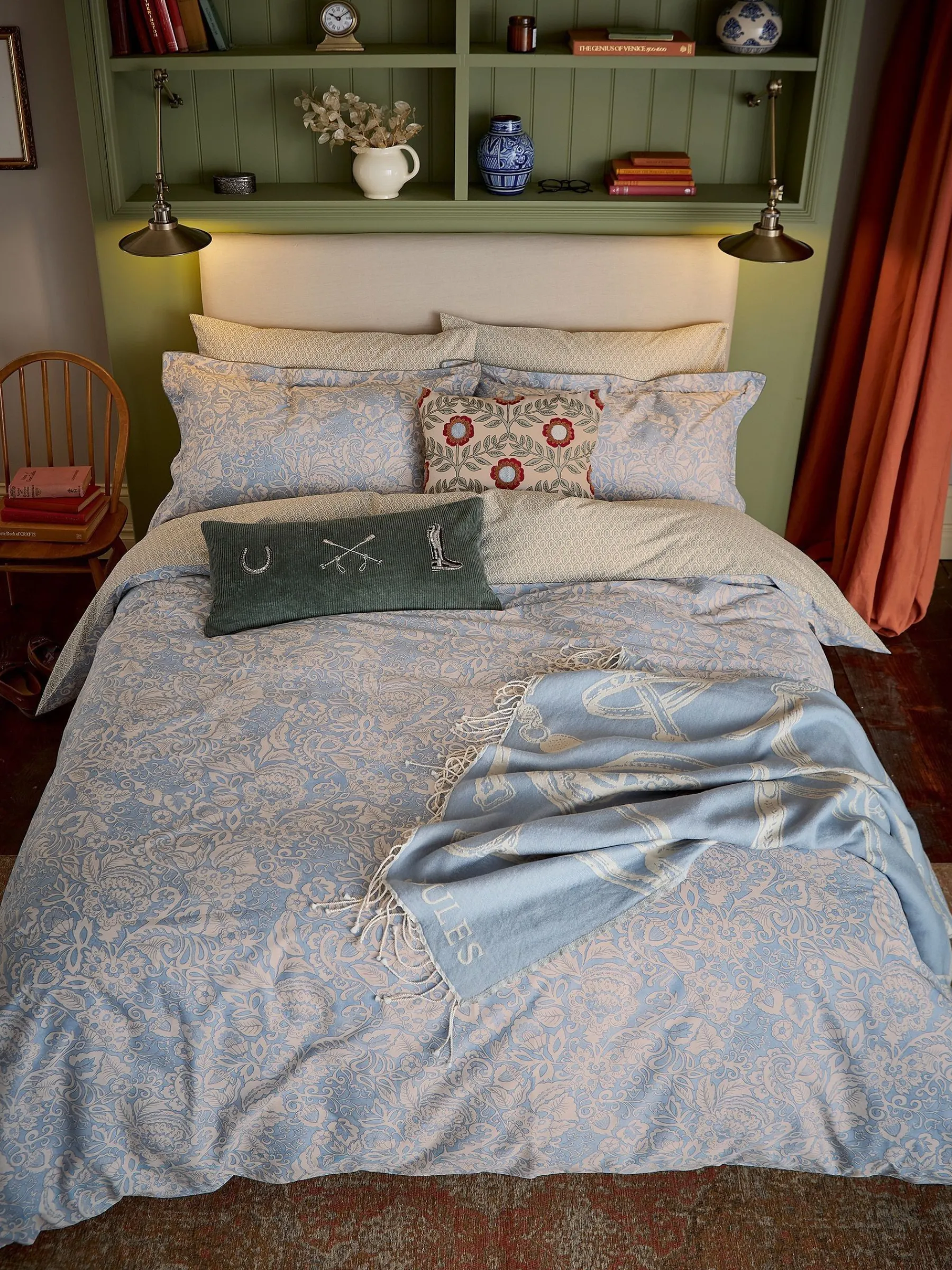 Balmoral Floral 100% Cotton Bedding Set<Joules