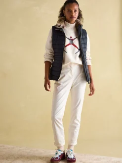 Beckley Padded Showerproof Gilet With Detachable Faux Fur Collar<Joules Hot