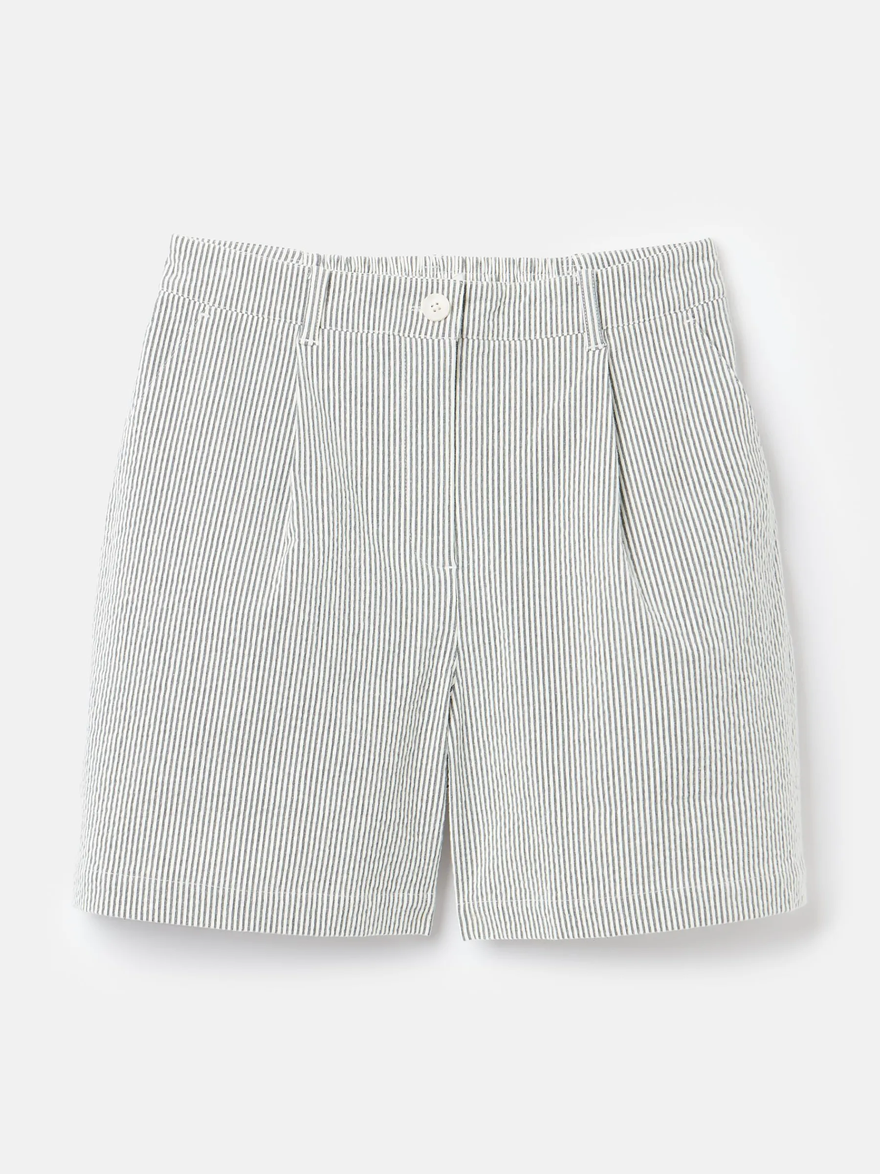 Belmont Navy & White Seersucker Striped Shorts<Joules