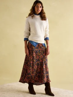 Bernie Crew Neck Textured Jumper Contains Merino Wool<Joules Best