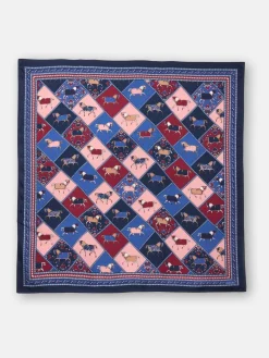 Bloomfield Square Silk Scarf<Joules Sale