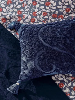 100% Cotton Paisley Tufted Cushion<Joules Hot
