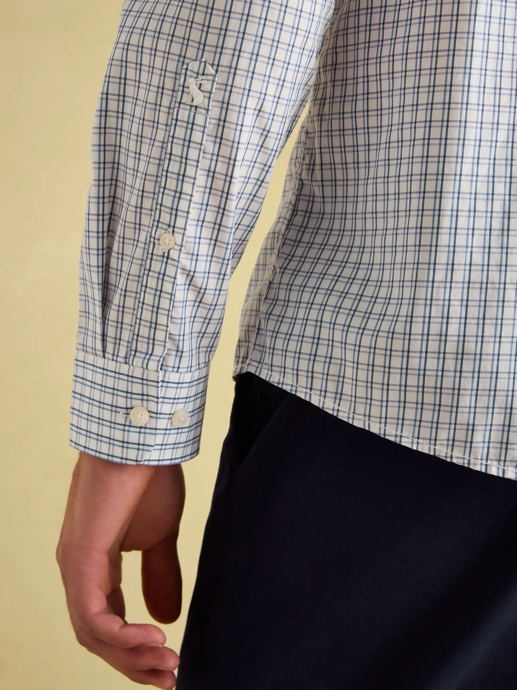 Blue Check Cotton Shirt<Joules Sale