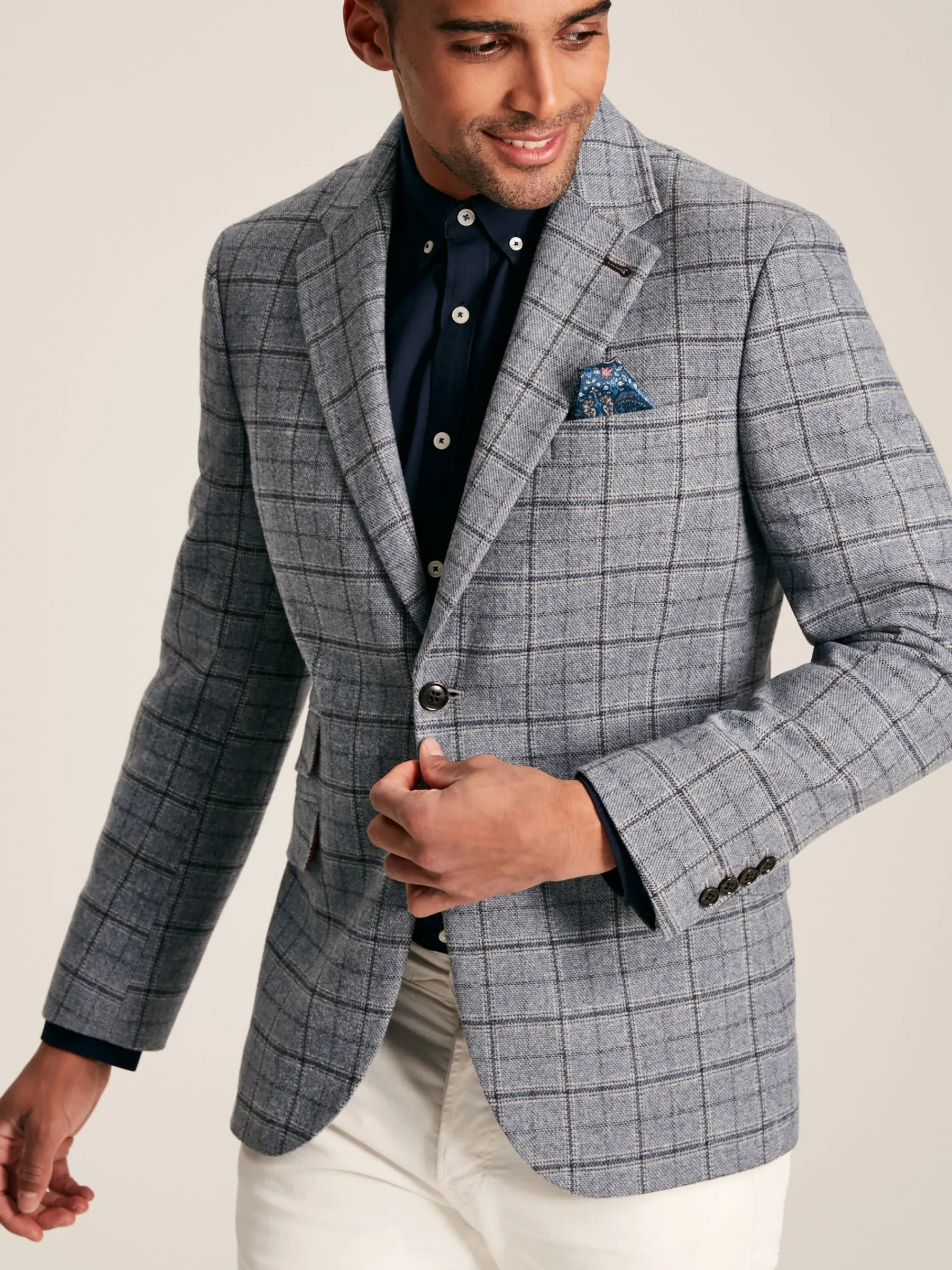 Check Slim Fit Suit Blazer<Joules Hot