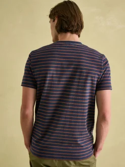 Boathouse Brown & Navy Jersey Crew Neck T-Shirt<Joules New