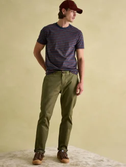 Boathouse Brown & Navy Jersey Crew Neck T-Shirt<Joules New