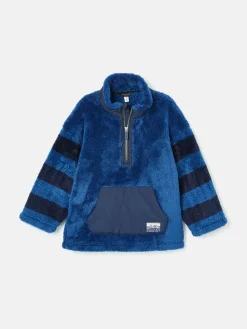 Boys' Always Cosy Half Zip Borg Fleece<Joules Best