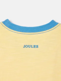 Boys' Archie Yellow Crocodile Artwork T-Shirt<Joules