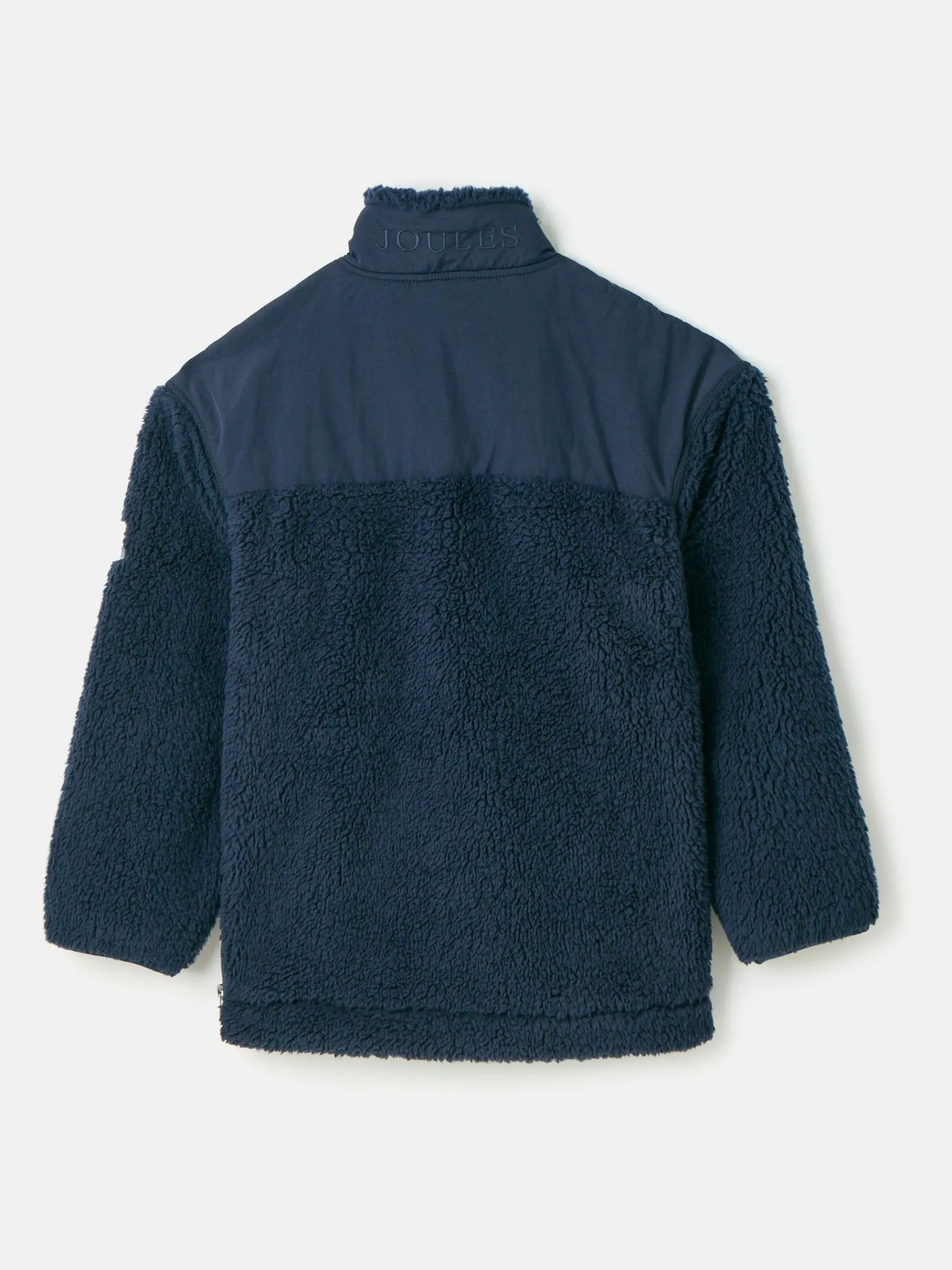 Boys' Billy Navy Blue Half Zip Borg Fleece<Joules Online
