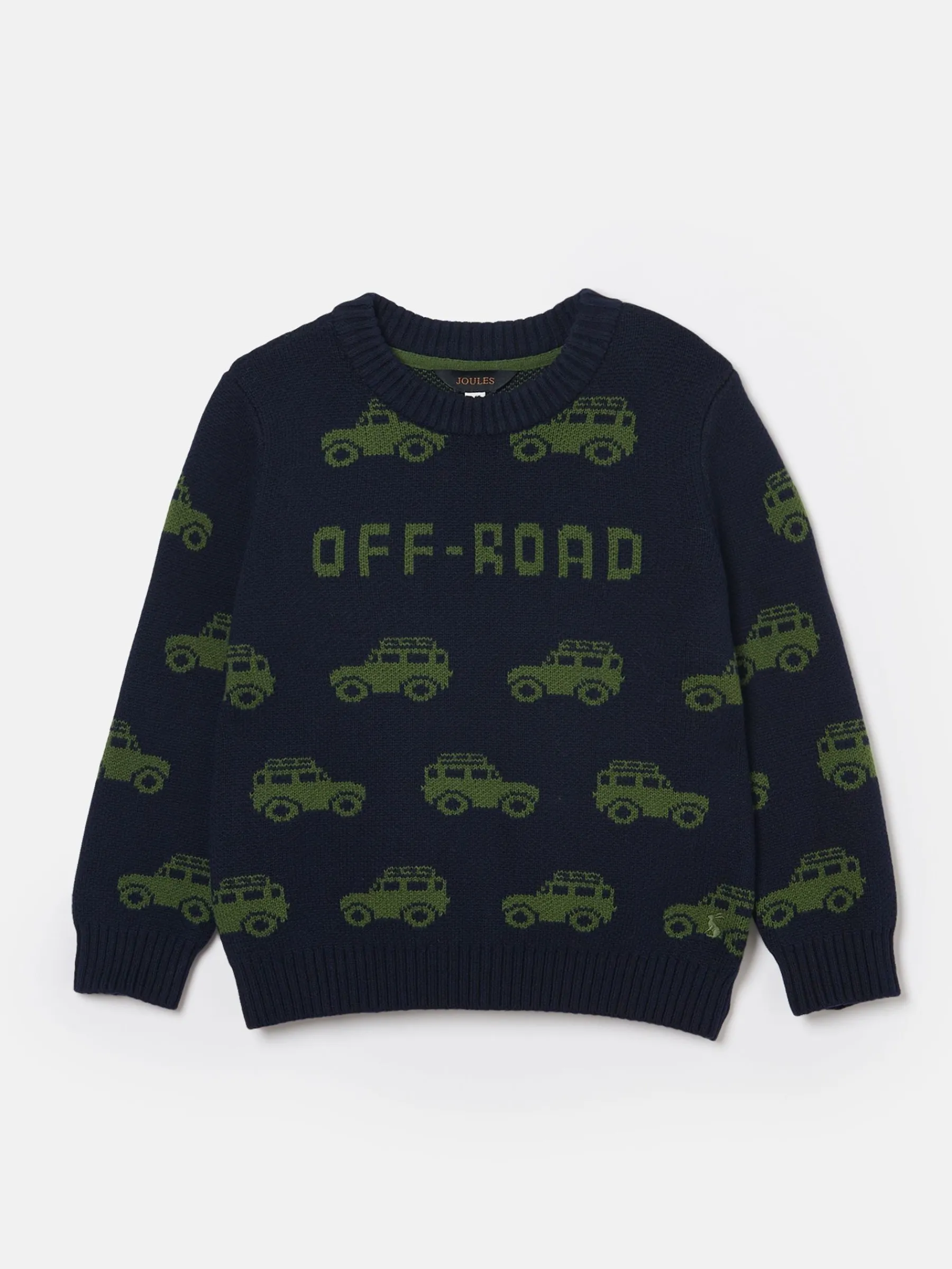 Boys' Burton Navy Blue Intarsia Knitted Jumper<Joules Sale