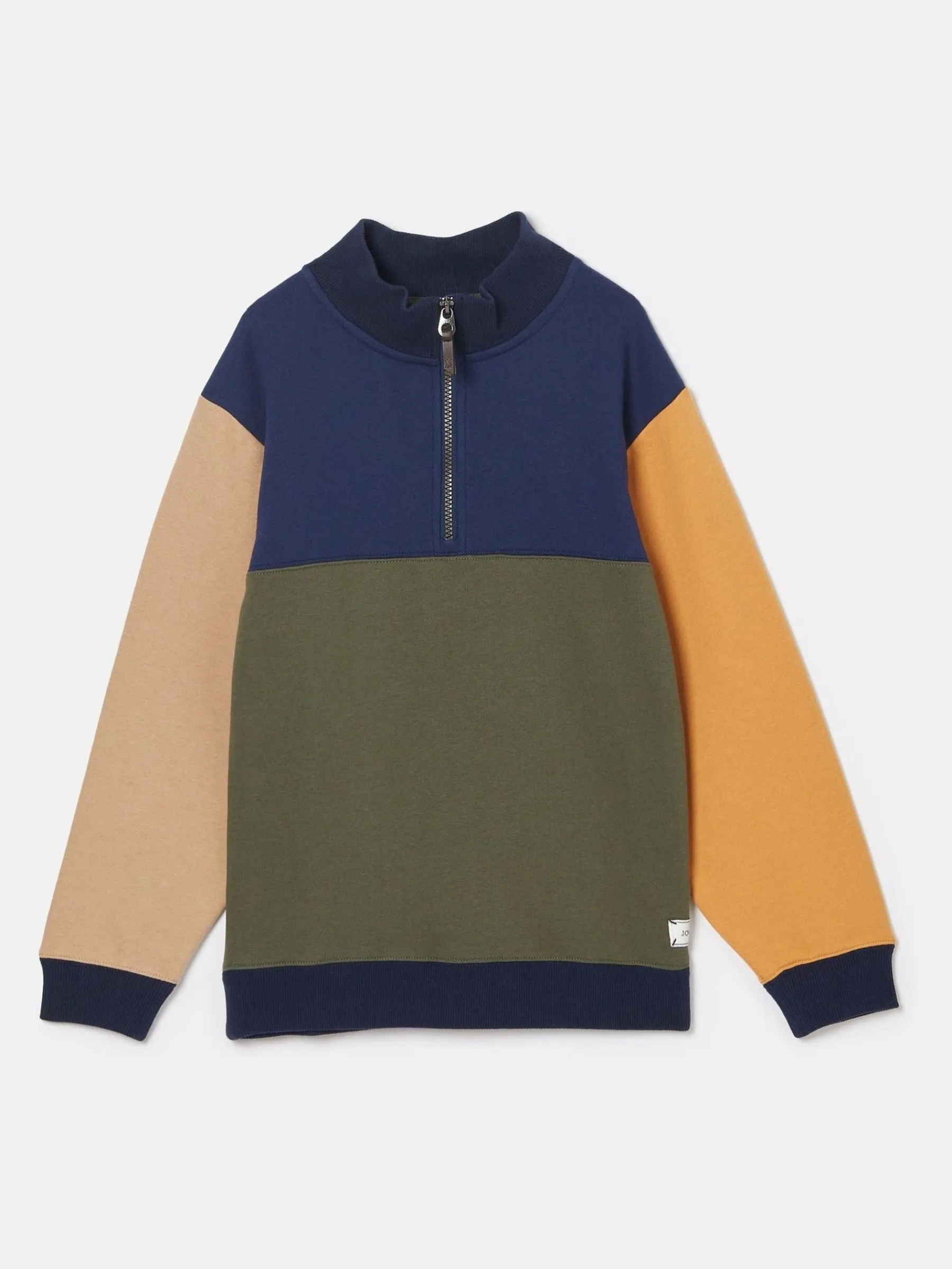 Boys' Elliot Colourblock Quarter Zip Sweatshirt<Joules Best