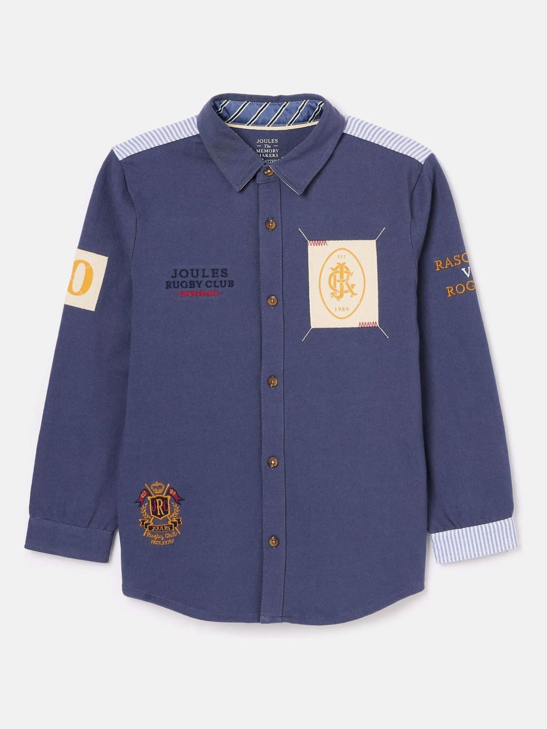 Boys' Emmett Embroidered and Embellished Shirt<Joules Clearance