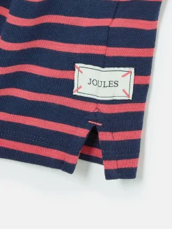 Boys' Jack Red & Navy Stripe Artwork Top<Joules Hot