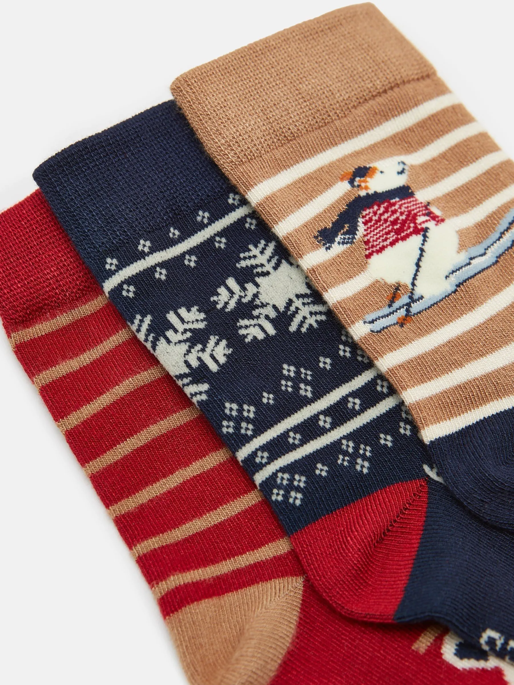 Boys' Neat Feet 3 Pack Socks<Joules New