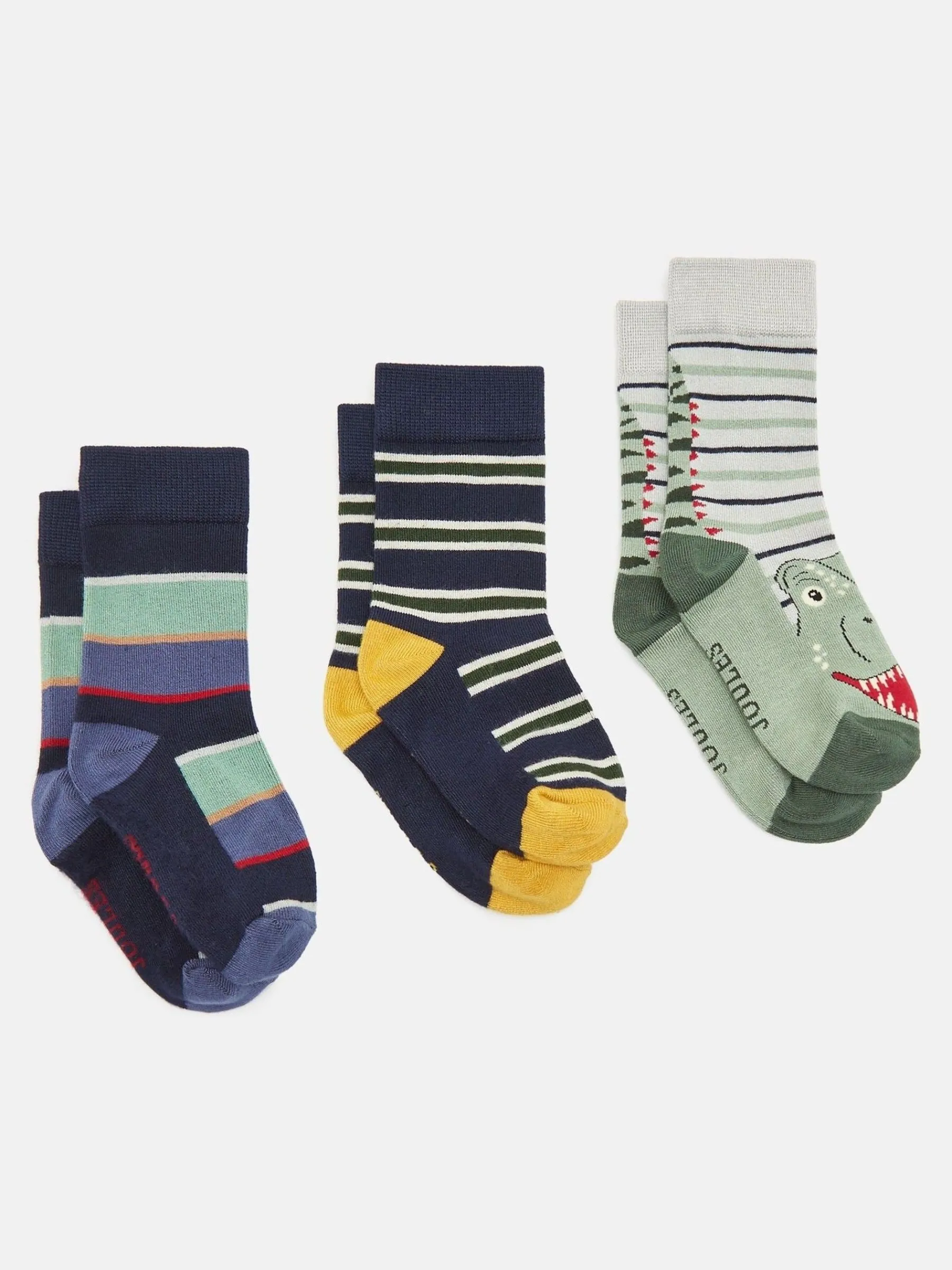Boys' Neat Feet 3 Pack Socks<Joules Hot