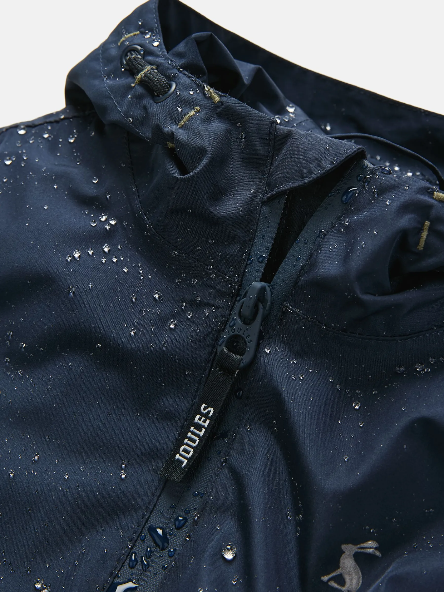 Boys' Rainwell Navy Blue Waterproof Raincoat With Hood<Joules Discount
