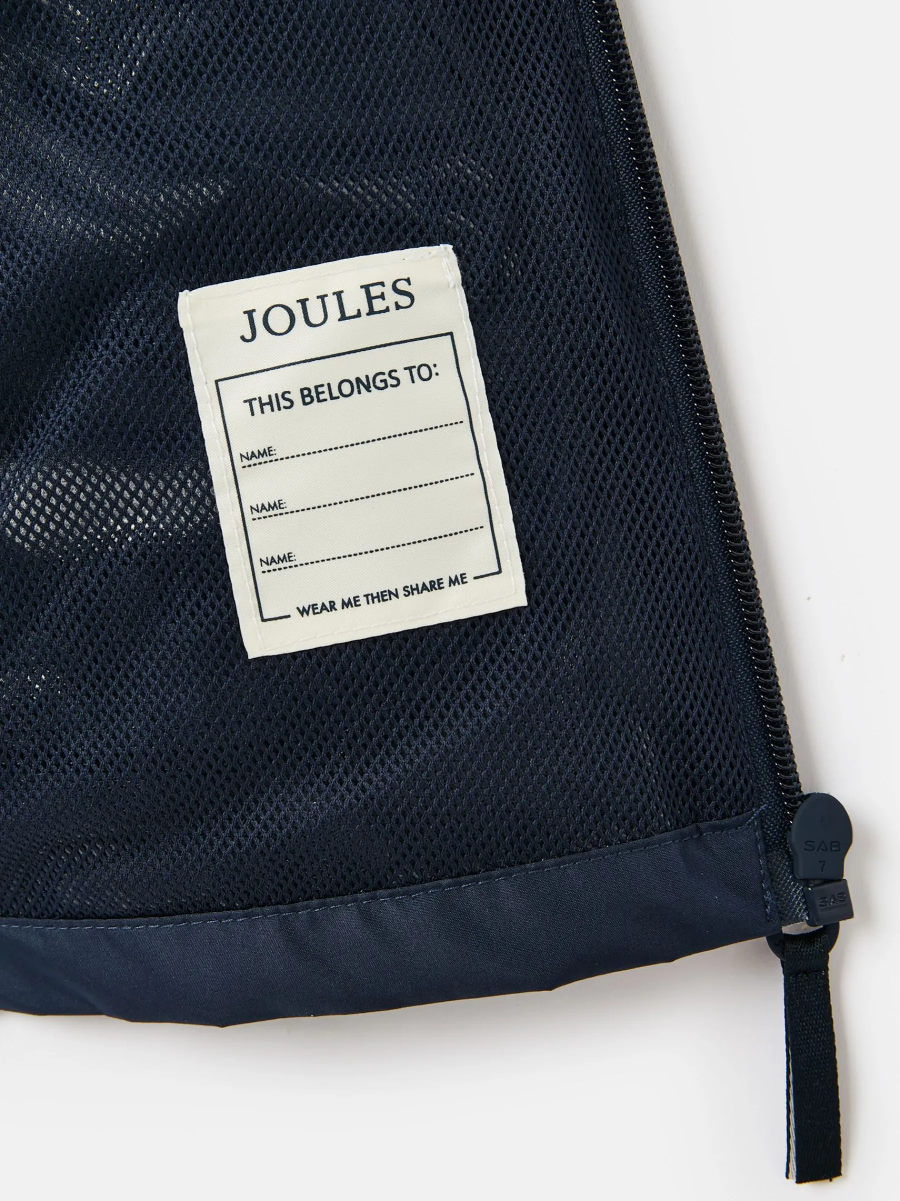 Boys' Rainwell Navy Blue Waterproof Raincoat With Hood<Joules Discount