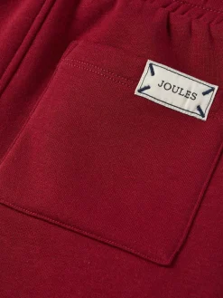 Boys' Ted Burgundy Red Relaxed Fit Joggers<Joules