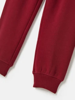 Boys' Ted Burgundy Red Relaxed Fit Joggers<Joules