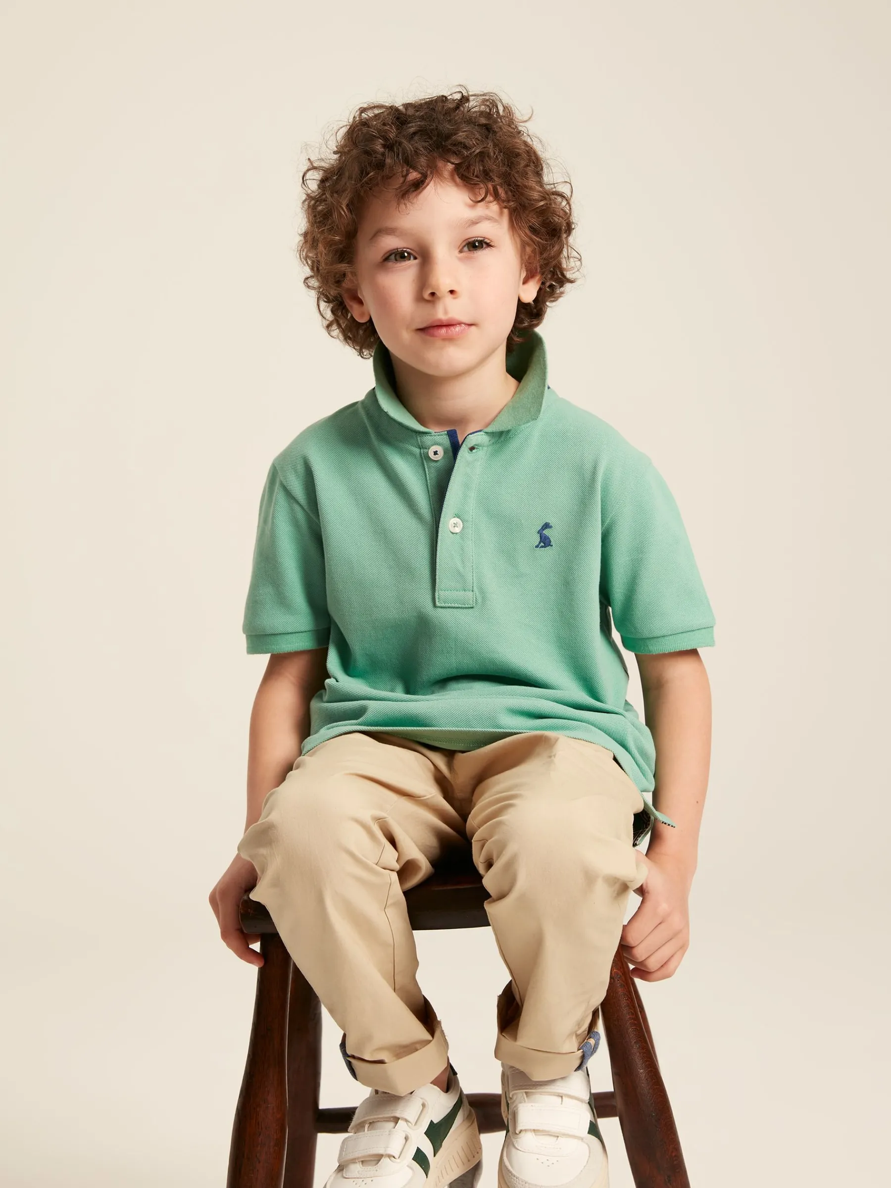 Boys' Woody Pique Cotton Polo Shirt<Joules Outlet